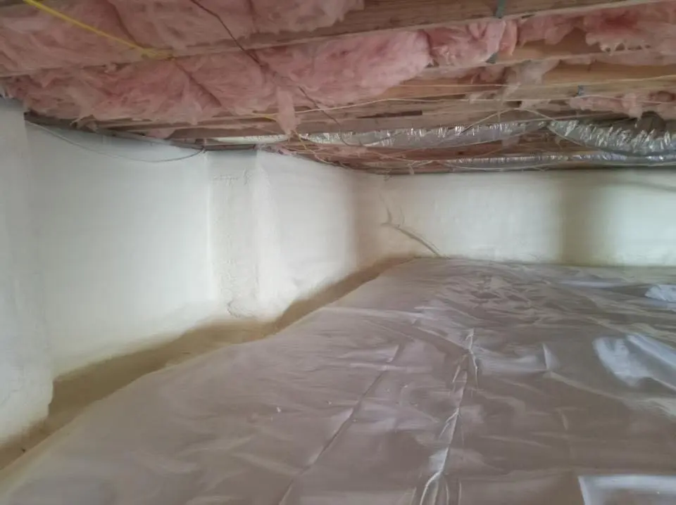 Crawl space encapsulation with closed-cell spray foam for Spray Foam Roofing Repair in Ogden